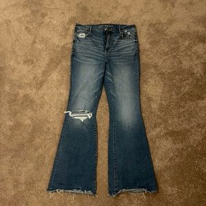 Curvy super high rise flare